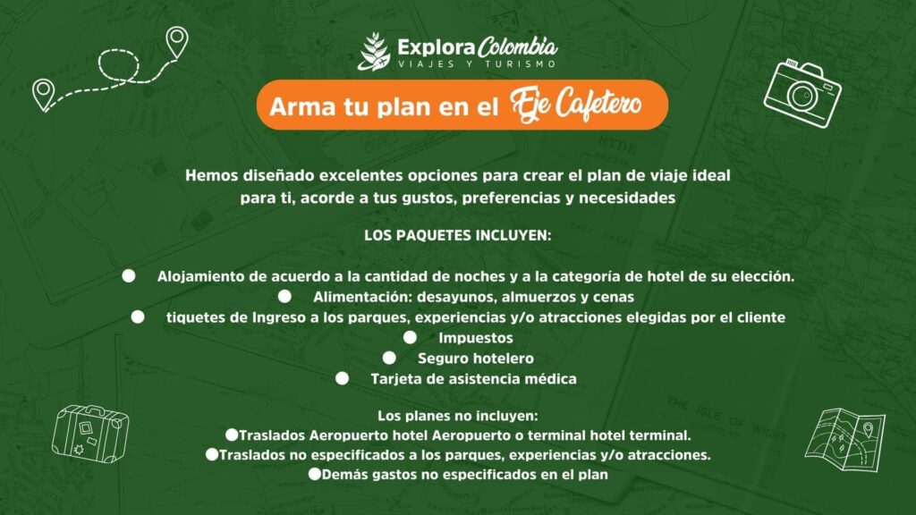 Arma tu plan en el eje cafetero